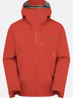 Downpour Mountain Waterproof Rab Jacket Orange