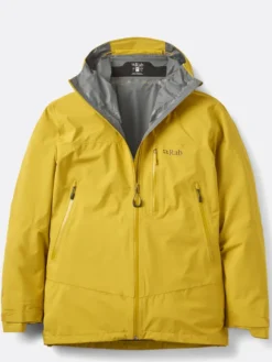 Downpour Mountain Waterproof Rab Jacket Yellow