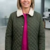 Dylan Dreyer The Today Show Green Quilted Jacket
