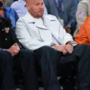 Fat Joe Knicks vs. Cavs Game 2 Biker White Jacket