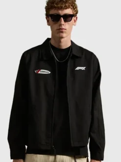 Formula 1 x Pacsun Miami Work Black Jacket