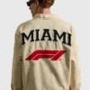 Formula 1 x Pacsun Miami Work Tan Brown Jacket