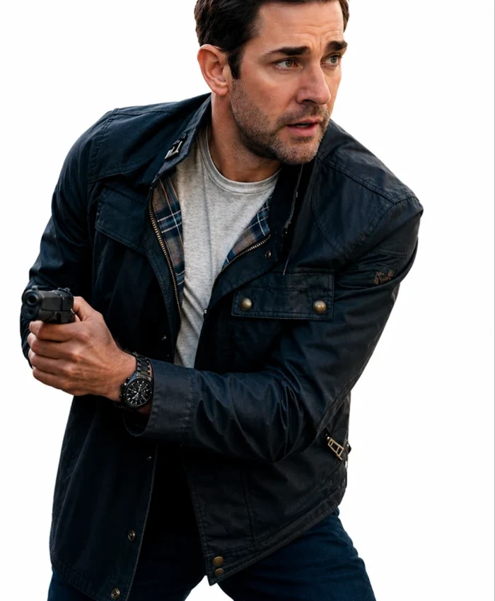 Ghost War Suede John Krasinski Jacket