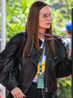 Grand Prix 2026 F1 Brie Larson Biker Jacket