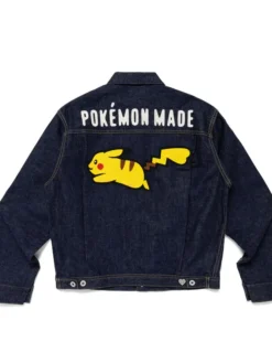 HUMAN MADE x Pokémon Blue Denim Pikachu Jacket