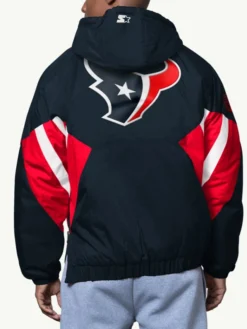 Alternative view of Houston Texans Classic Breakaway Half-Zip Hooded Jacket