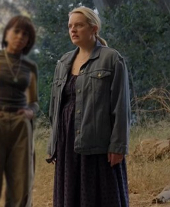 Elisabeth Moss Imperfect Women Denim Jacket - Image 2