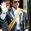 Jaafar Jackson Michael Blue Sequin Jacket