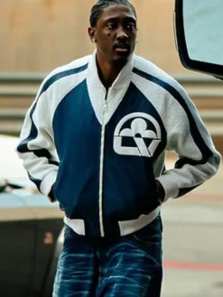 Jalen Williams Blue Floral Leather Jacket