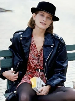 Bridget Fonda Singles Biker Leather Jacket