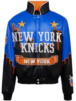 Jeff Hamilton Karl-Anthony Towns NY Knicks Skyline Jacket