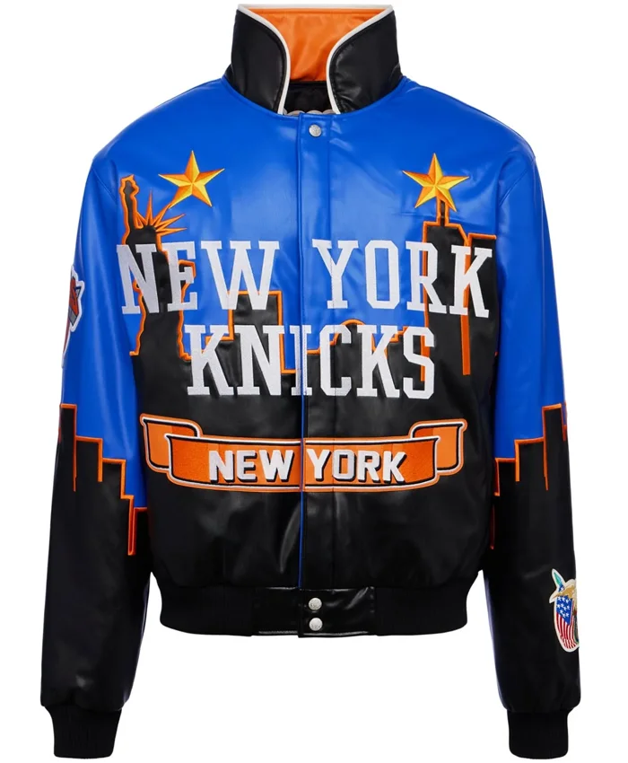Jeff Hamilton Karl-Anthony Towns NY Knicks Skyline Jacket