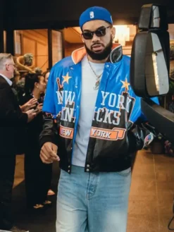 Jeff Hamilton NY Knicks Skyline Karl-Anthony Towns Jacket