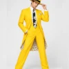 Jim Carrey The Mask Movie Yellow Costume Suit For Men’s And Women’s