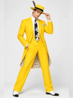 Jim Carrey The Mask Movie Yellow Costume Suit For Men’s And Women’s