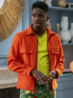 Julien Emily in Paris Orange Wool Jacket