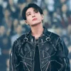 Jungkook BTS World Tour Stanford 2026 Black Biker Jacket