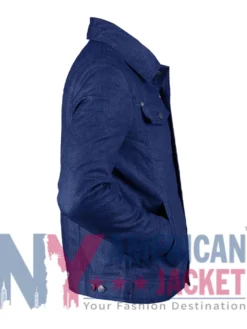 Jungkook Calvin Klein Blue Trucker Denim Jacket