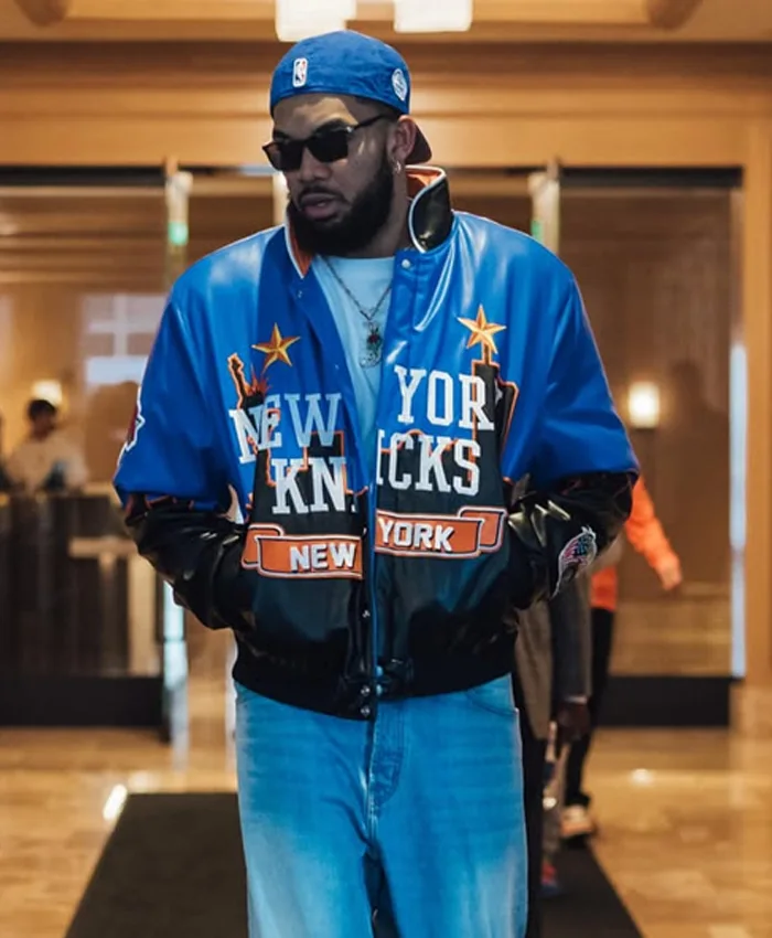 Karl-Anthony Towns Jeff Hamilton Skyline NY Knicks Jacket