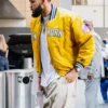 Karl-Anthony Towns NY Knicks Yellow Bomber Jacket