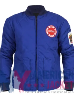 Kelly Severide Chicago P.D. Quilted Blue Jacket