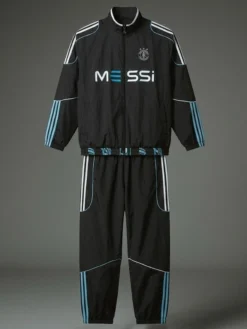 Kith x Messi x Adidas Football Track Black Jacket