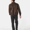Kmart Suedette Suede Leather Dark Brown Bomber Jacket