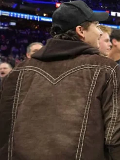 Knicks vs 76ers Timothee Chalamet Corduroy Jacket