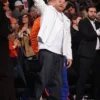 Knicks vs. Cavs Game 2 Fat Joe White Biker Jacket
