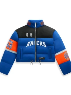 Knicks vs. Cavs Game 2 Mariska Hargitay Puffer Jacket