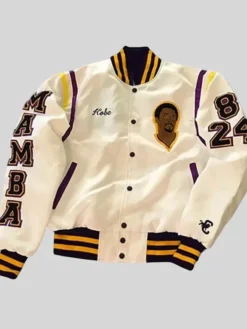 Kobe Bryant Varsity White Jacket