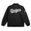LA Dodgers Black Full-Snap Starter Coaches Jacket