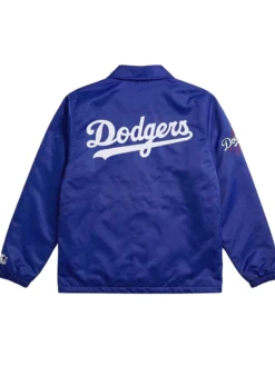 LA Dodgers Blue Full-Snap Starter Coaches Jacket