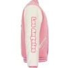 LA Dodgers Hello Kitty Pink Varsity Jacket