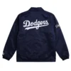 LA Dodgers Navy Full-Snap Starter Coaches Jacket
