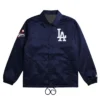 LA Dodgers Navy Starter Full-Snap Coaches Jacket
