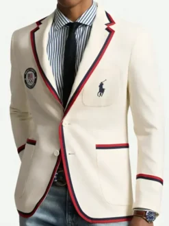 LeBron James Nike x Ralph Lauren Old Glory White Blazer Front