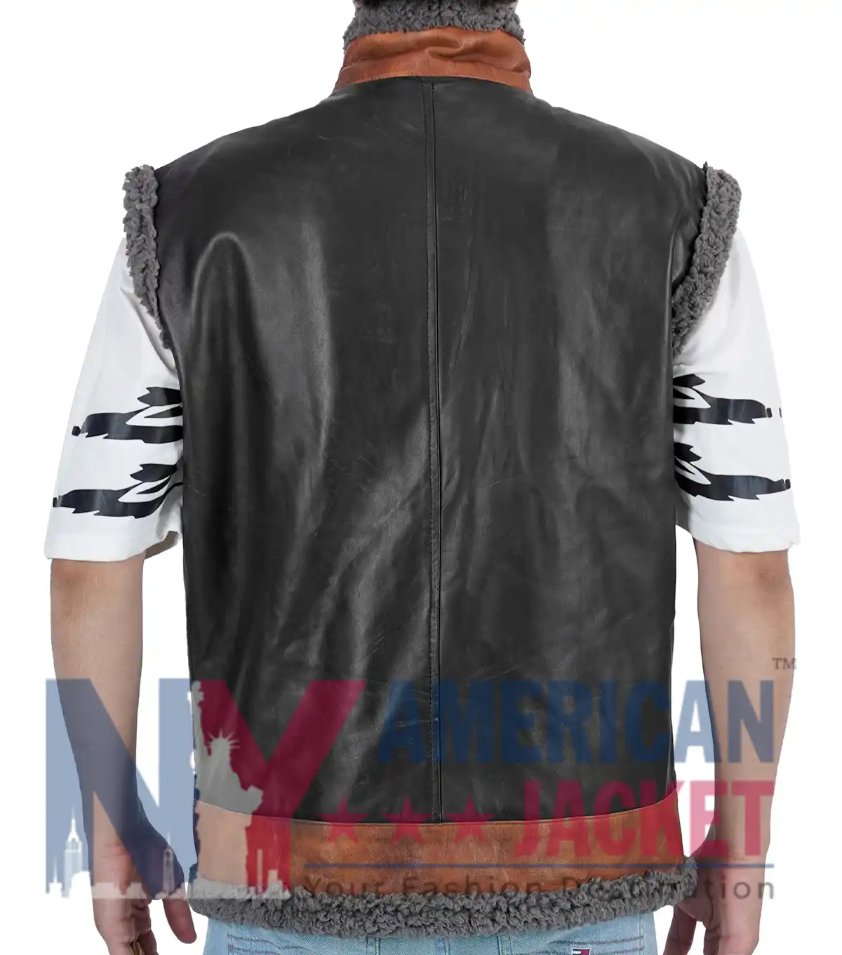 Leather Jumanji The Next Level Dwayne Johnson Vest