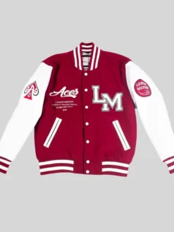 Letterman Kobe Bryant Red And White Jacket