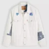Levi's Type III White Denim Trucker Jacket