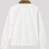 Levis White Canvas Lightweight Castro Full Zip Cotton Jacket