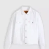 Levis White Denim Trucker Jacket