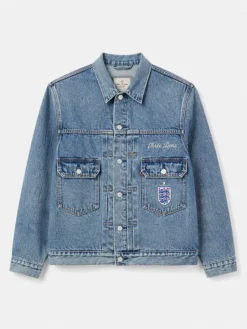 Levi’s X England World Cup Blue Denim Jacket For Sale