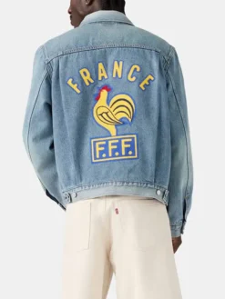 Levi’s X France World Cup Blue Denim Jacket Back