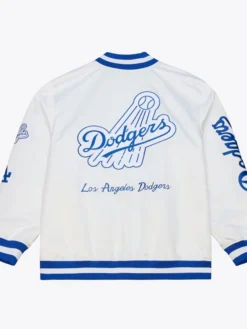 Alternative view of LA Dodgers Arctic White Lightweight Satin Jacket