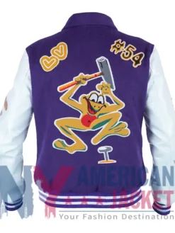 Louis Purple Vuitton Varsity Jacket