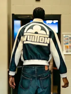 Louis Vuitton Jalen Williams Blue Floral Leather Jacket For Men and Women