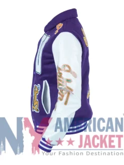 Louis Vuitton Purple Varsity Jacket