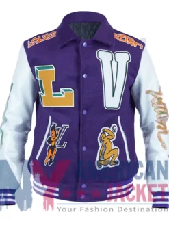 Louis Vuitton Varsity Purple Jacket