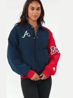 MLB-Atlanta-Braves-Blue-And-Red-Varsity-Jacket